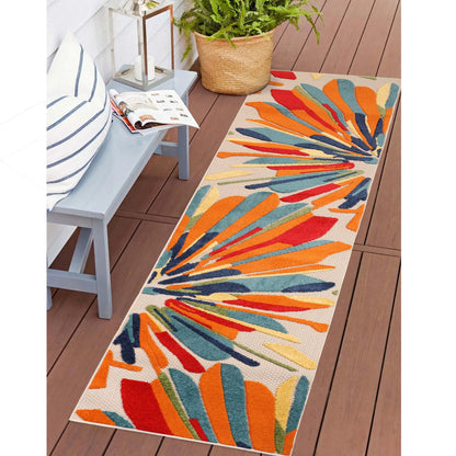 Superior Leander Modern Geometric Abstract Indoor/Outdoor Area Rug or Runner Rug 