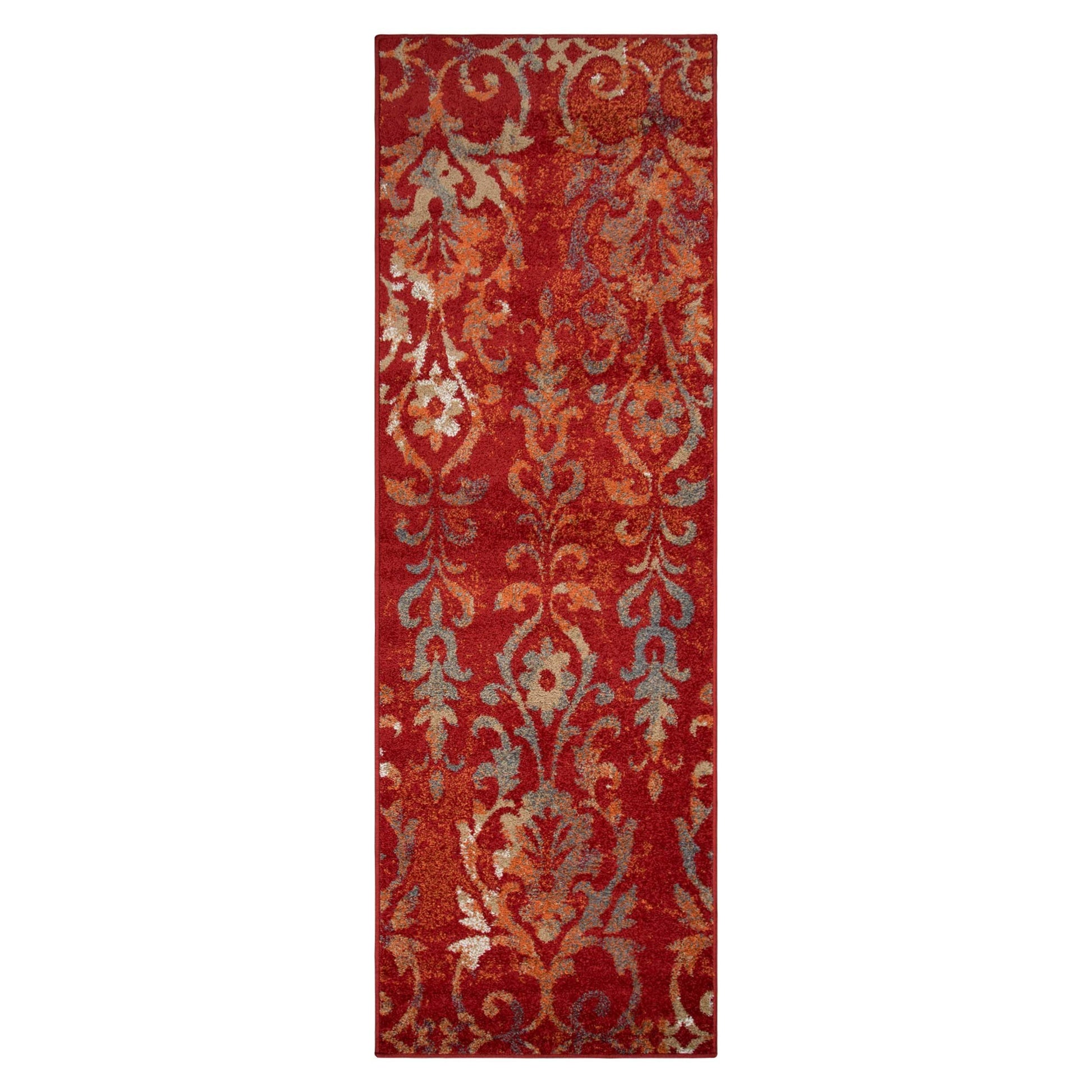 Superior Lafayette Oriental Floral Scroll Indoor Area Rug  - Maroon