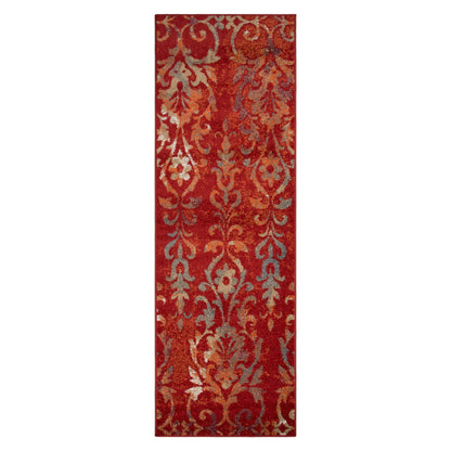Superior Lafayette Oriental Floral Scroll Indoor Area Rug  - Maroon