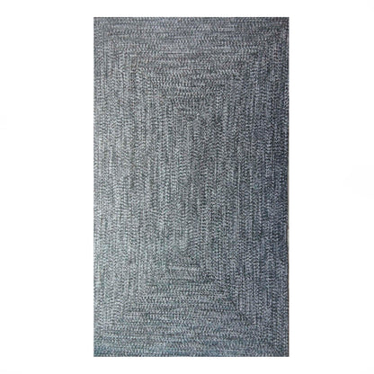 Multi Toned Braided Area Rug Bohemian Indoor Outdoor Rugs - LagoonBreeze-White