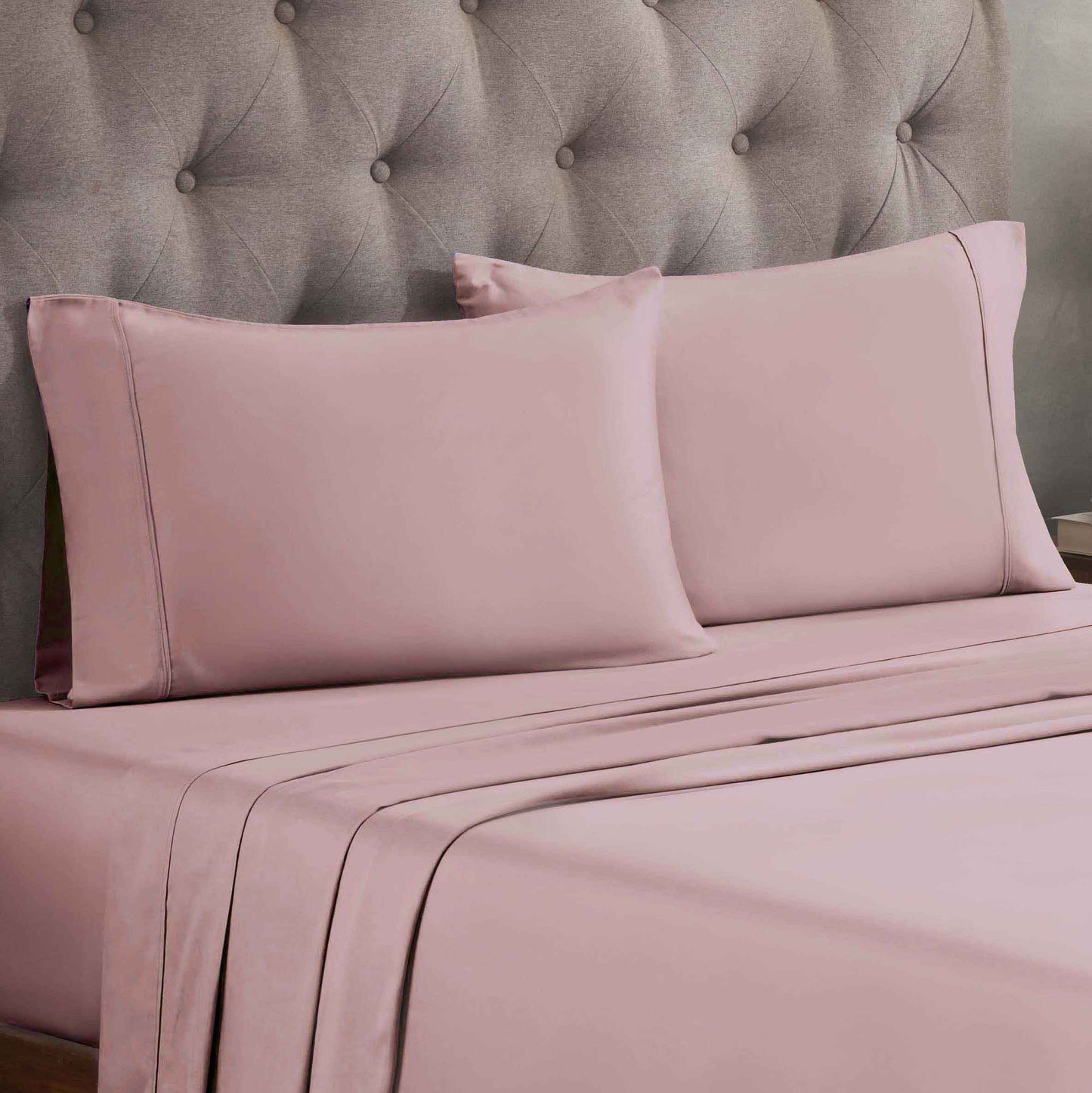 Egyptian Cotton 300 Thread Count Solid Deep Pocket Sheet Set - Lavender
