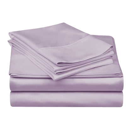 Egyptian Cotton 300 Thread Count Solid Deep Pocket Sheet Set - Lavender