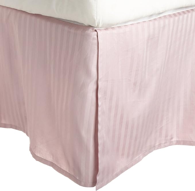 300 Thread Count Egyptian Cotton 15" Drop Striped Bed Skirt - Lavender