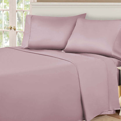 Superior Egyptian Cotton 530 Thread Count Solid Sheet Set - Lavender