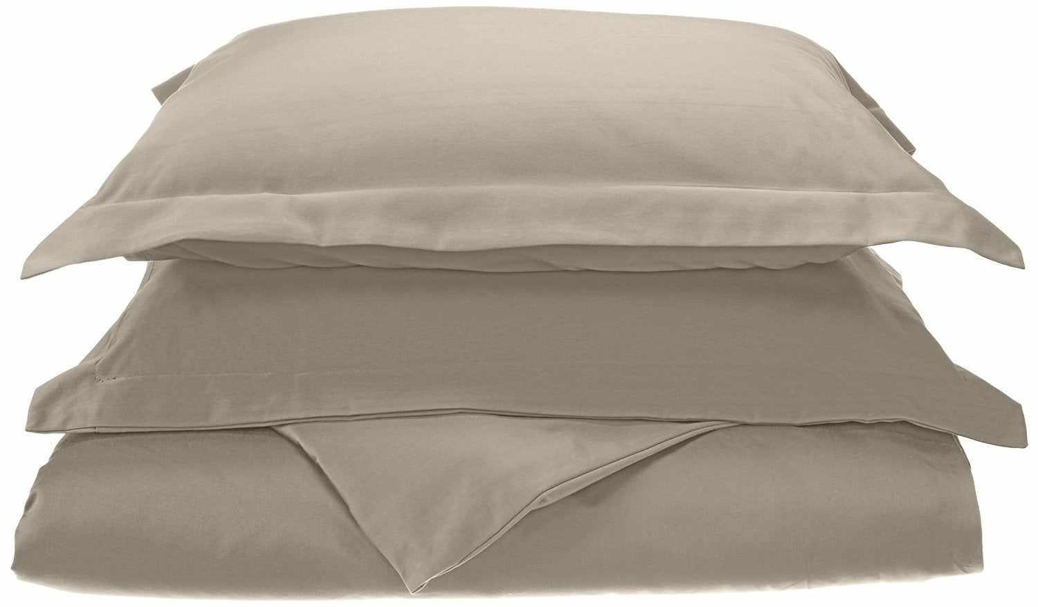 Superior Lavish Solid Egyptian Cotton Duvet Cover Set  - Silver