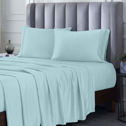 300 Thread Count Rayon From Bamboo Solid Deep Pocket Sheet Set