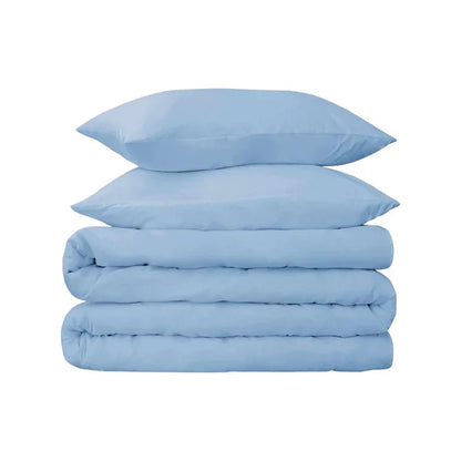 Egyptian Cotton 700 Thread Count Duvet Cover Bedding Set - LightBlue