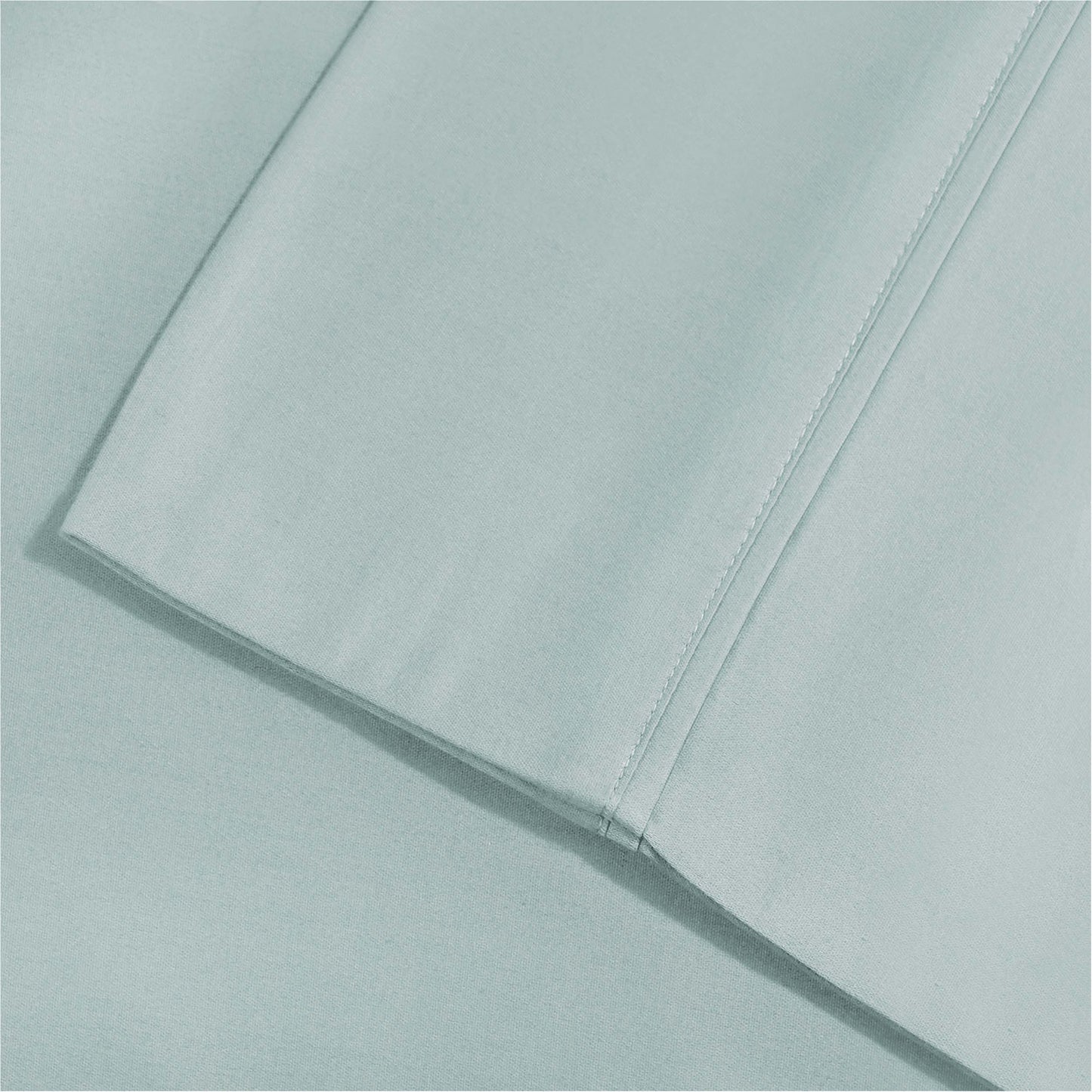 1800 Thread Count Cotton-Blend Solid Deep Pocket Sheet Set - LightBlue