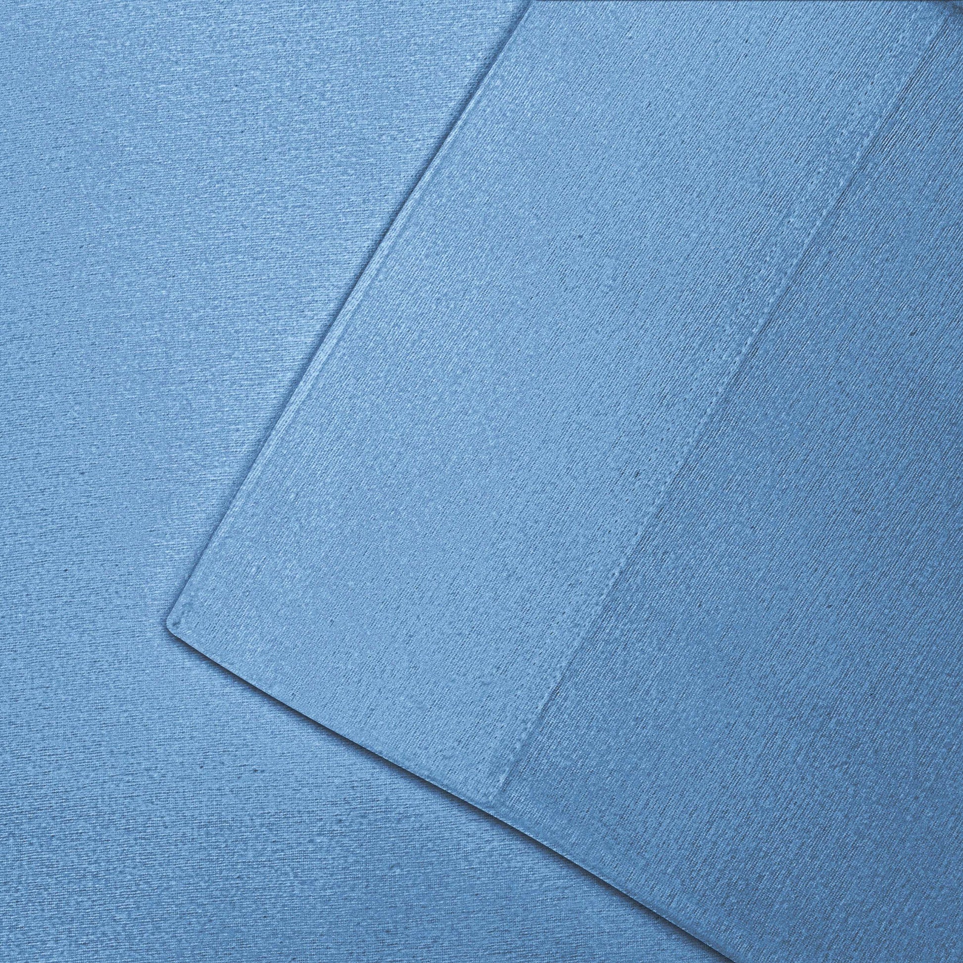 Cotton Flannel 2 Piece Pillowcase Set - LightBlue