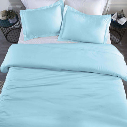 Modal From Beechwood 400 Thread Count Cooling Solid Duvet Cover Set - LightBlue