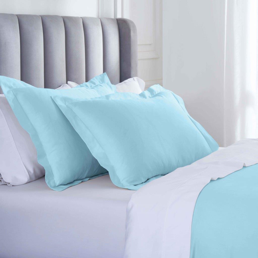 Modal From Beechwood 400 Thread Count Cooling Solid Duvet Cover Set - LightBlue