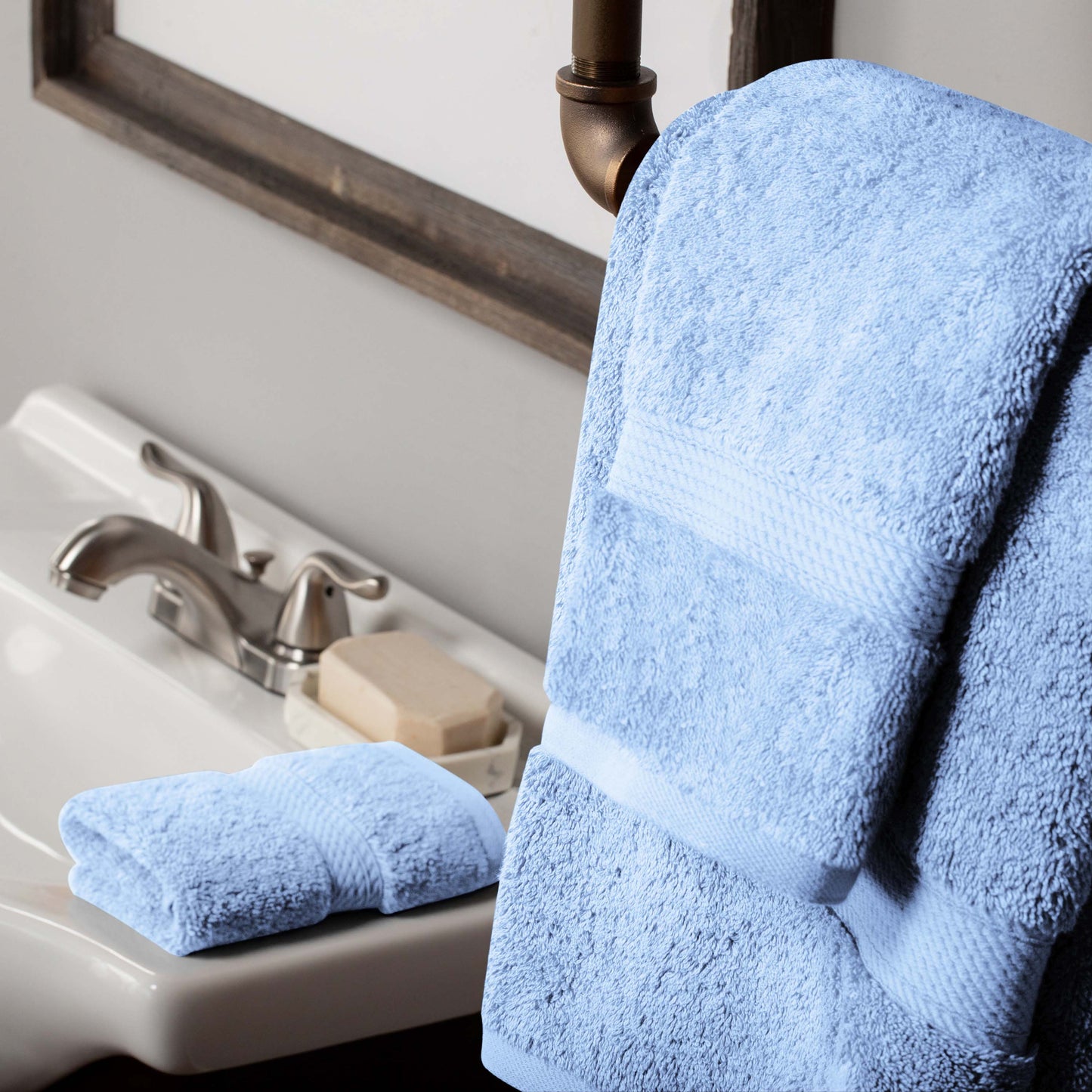 Madison Egyptian Cotton Pile Plush Heavyweight 3 Piece Towel Set