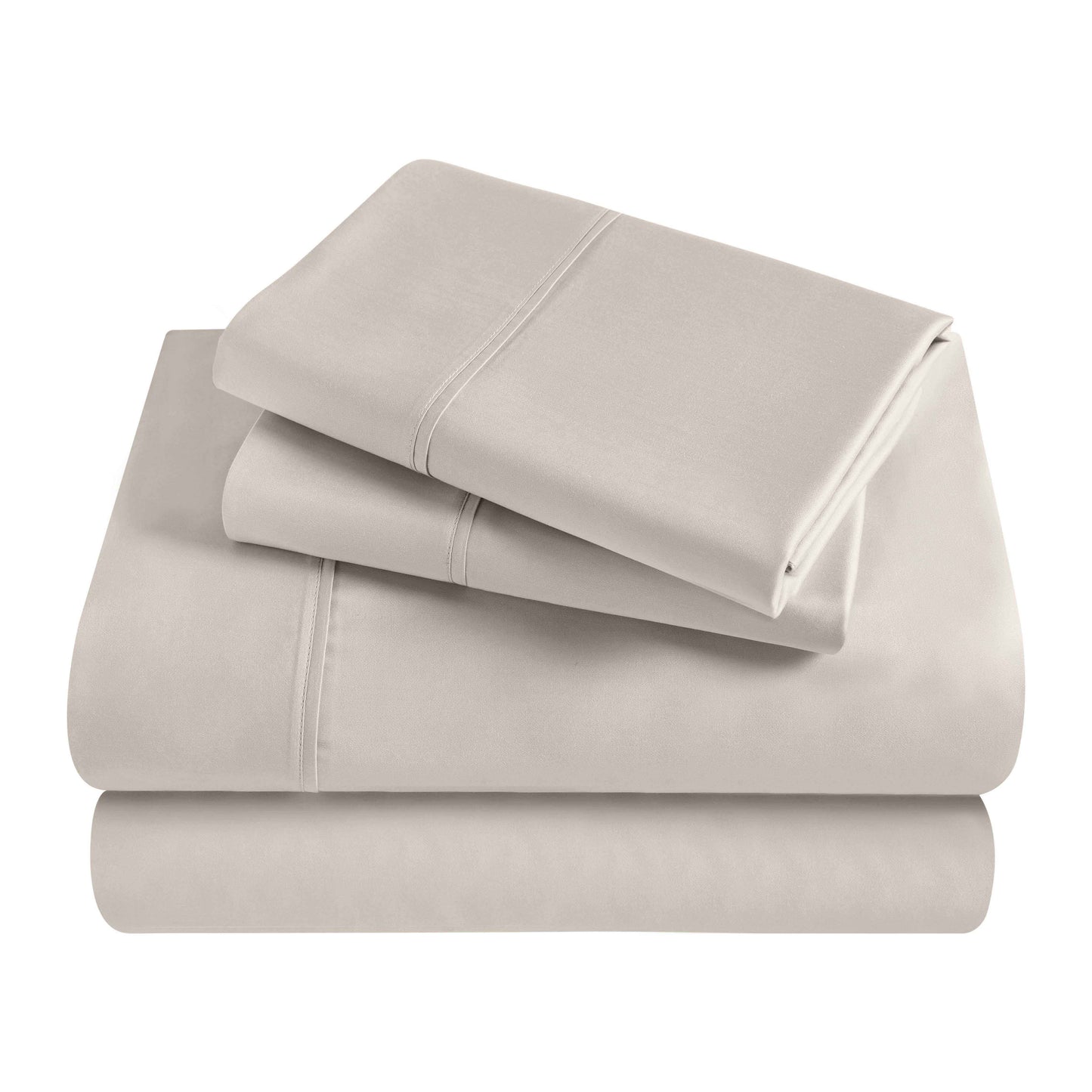 Egyptian Cotton 300 Thread Count Solid Deep Pocket Sheet Set - LightGray