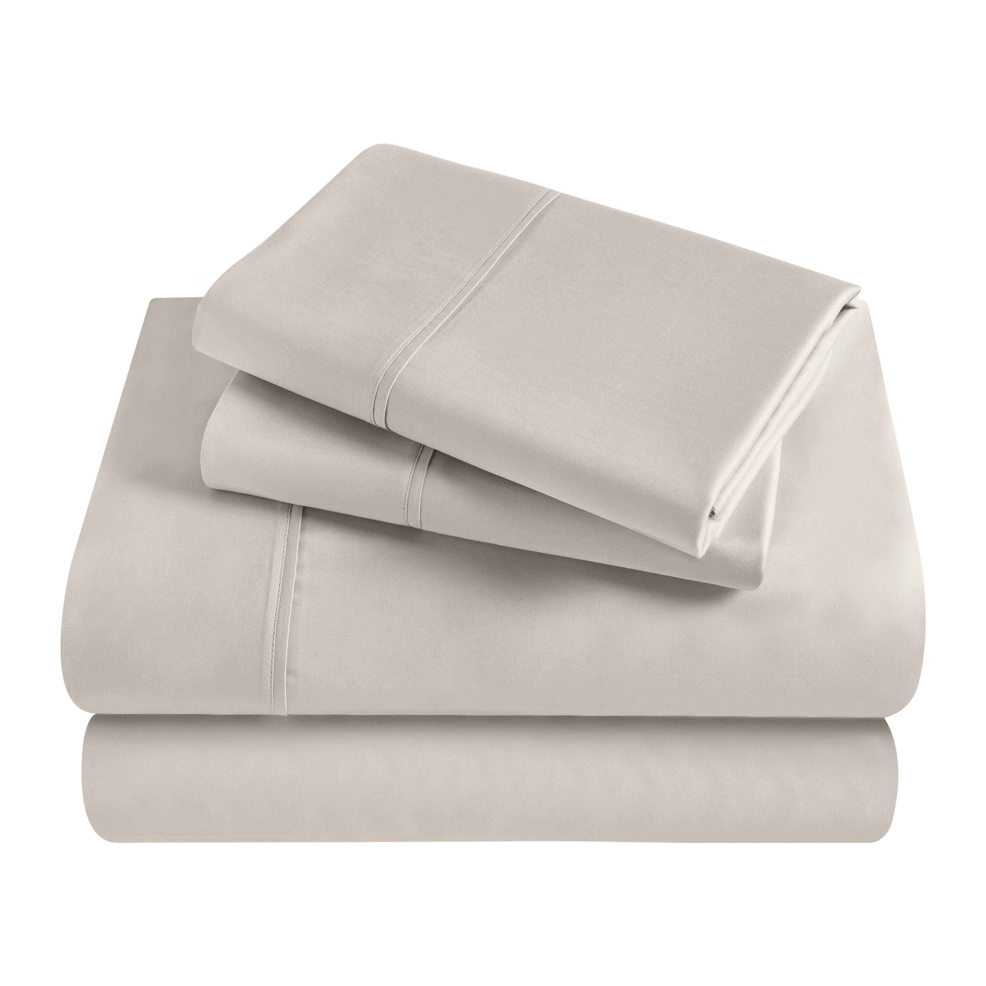 Egyptian Cotton 300 Thread Count Solid Deep Pocket Sheet Set - LightGray