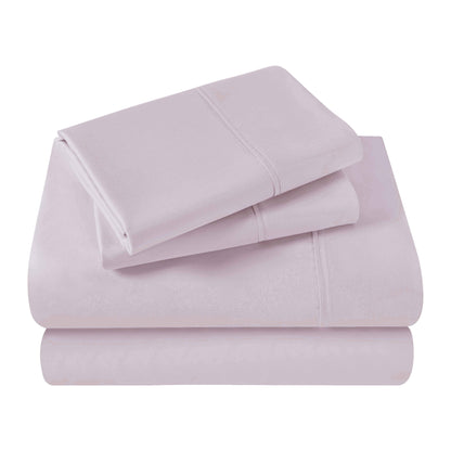 400 Thread Count Egyptian Cotton Solid Deep Pocket Sheet Set - Lilac