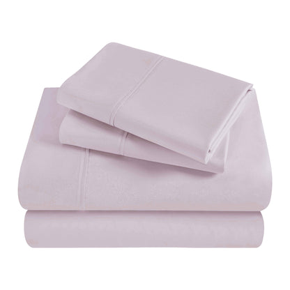 Egyptian Cotton 300 Thread Count Solid Deep Pocket Sheet Set - Lilac