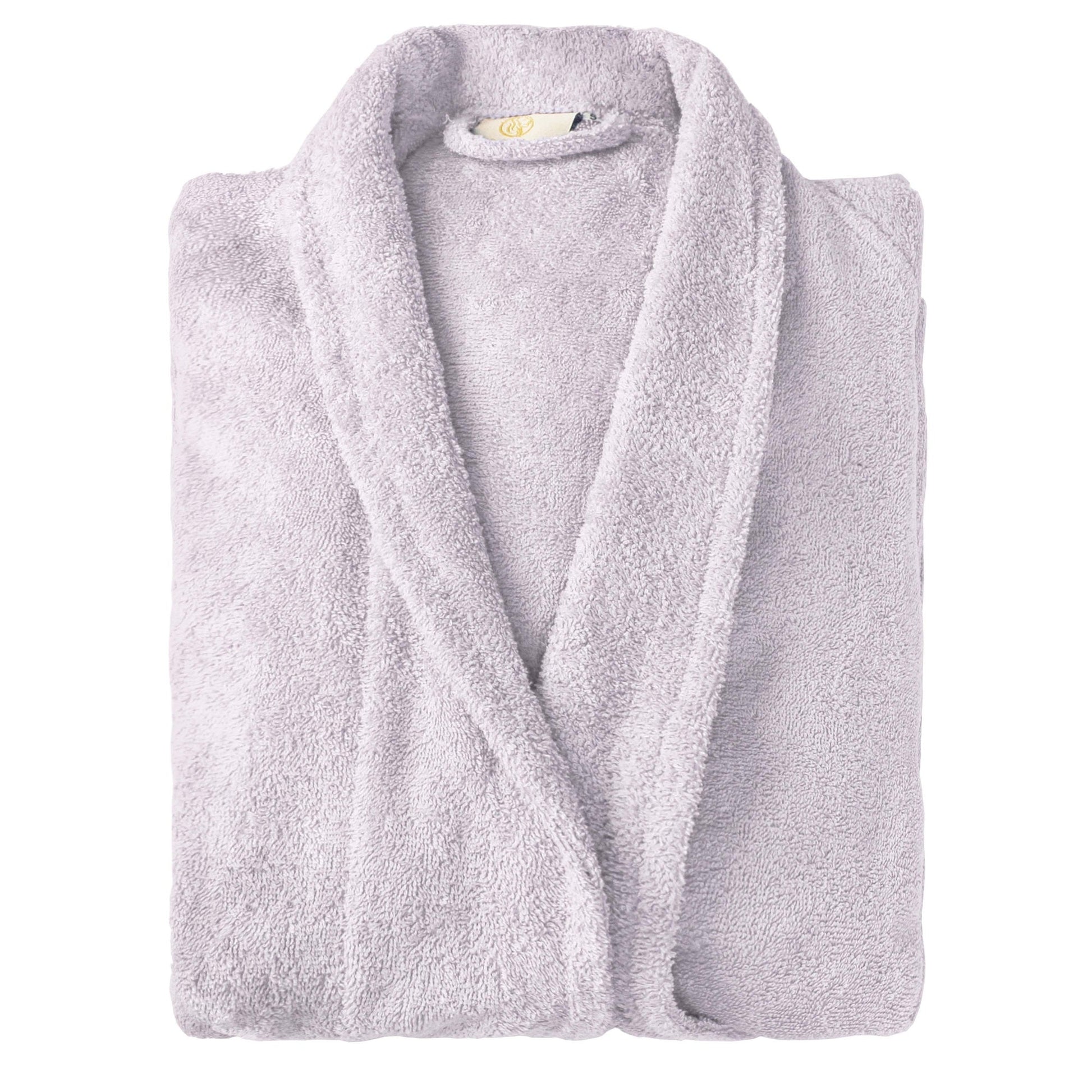 Cotton Ultra-Soft Terry Adult Unisex Lightweight Luxury Bathrobe - Lilac