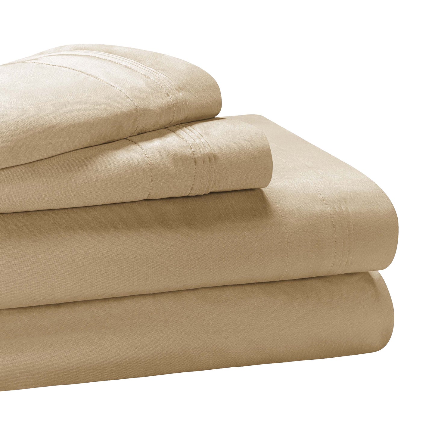 Superior Premium 650 Thread Count Egyptian Cotton Solid Deep Pocket Sheet Set - Linen
