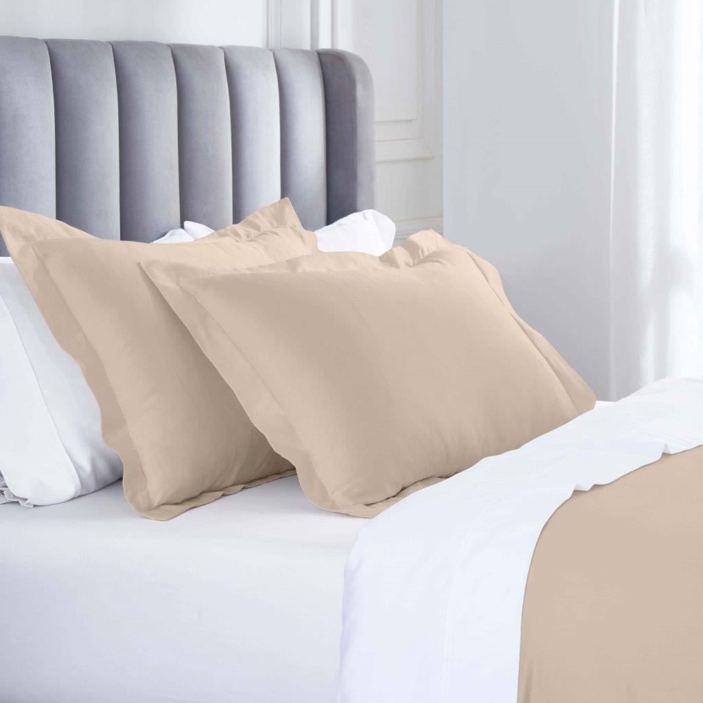 Modal From Beechwood 400 Thread Count Cooling Solid Duvet Cover Set - Linen