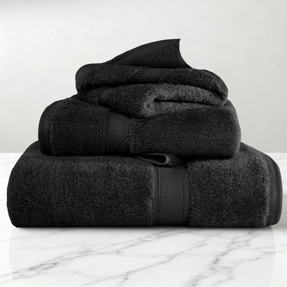 Madeline Egyptian Cotton Pile Plush Heavyweight 3 Piece Towel Set