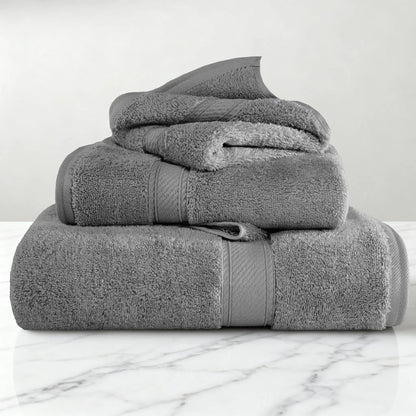 Madeline Egyptian Cotton Pile Plush Heavyweight 3 Piece Towel Set