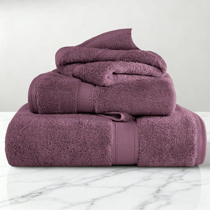 Madeline Egyptian Cotton Pile Plush Heavyweight 3 Piece Towel Set