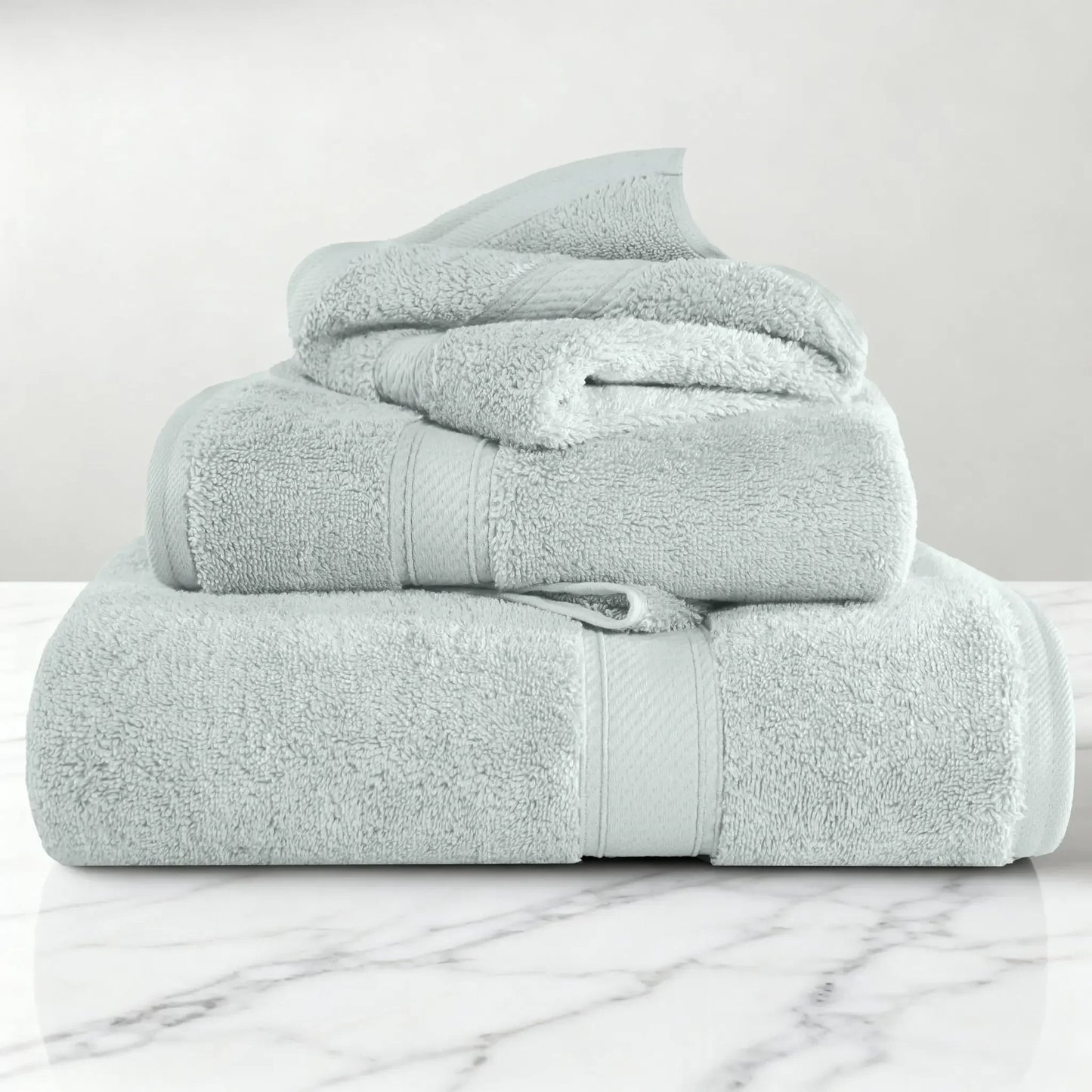 Madeline Egyptian Cotton Pile Plush Heavyweight 3 Piece Towel Set