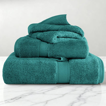 Madeline Egyptian Cotton Pile Plush Heavyweight 3 Piece Towel Set