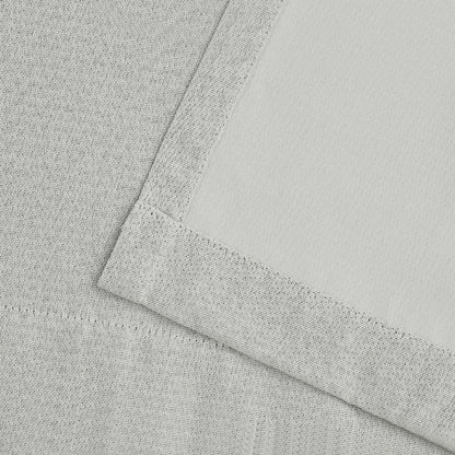 Linen Pattern Room Darkening Blackout Curtain Panel Set