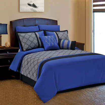 Superior Maxfield 8-Piece Microfiber Bedding Set - Maxfield