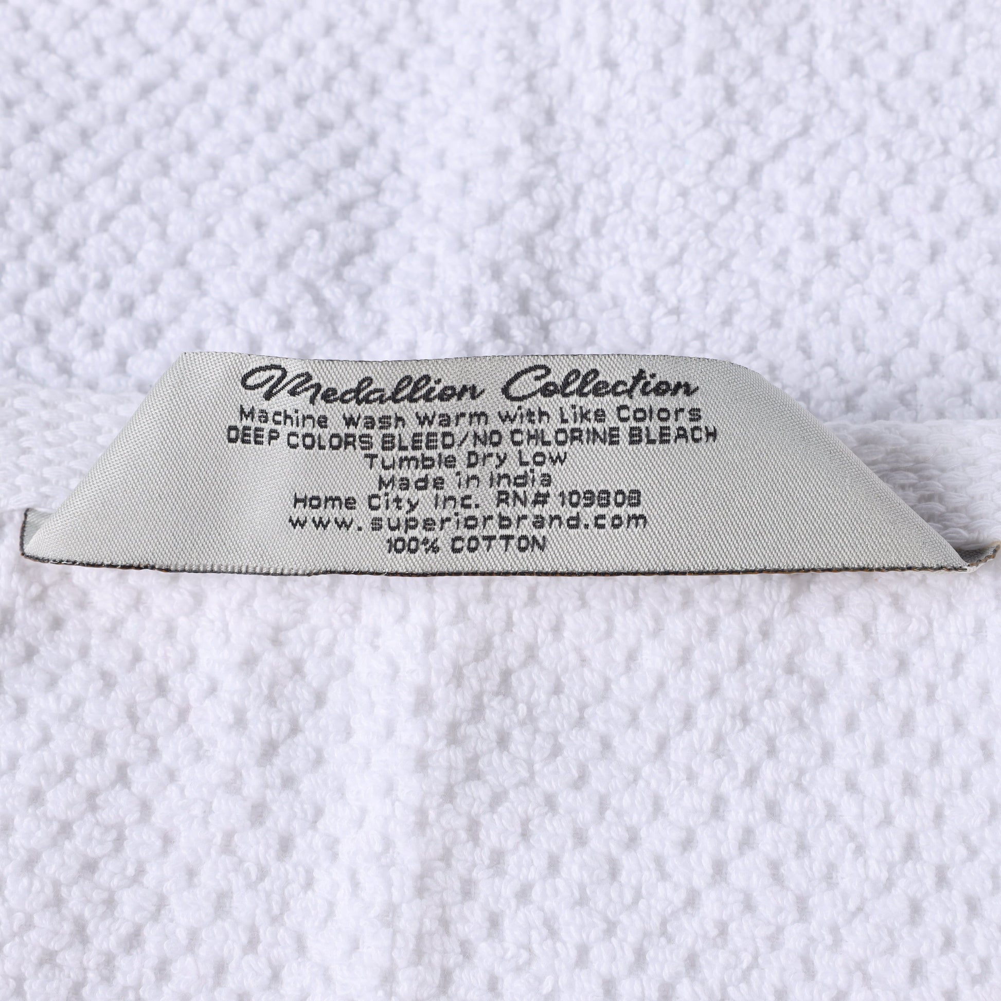 Medallion Cotton Jacquard Textured Soft Absorbent 12 Piece Towel Set - Aqua