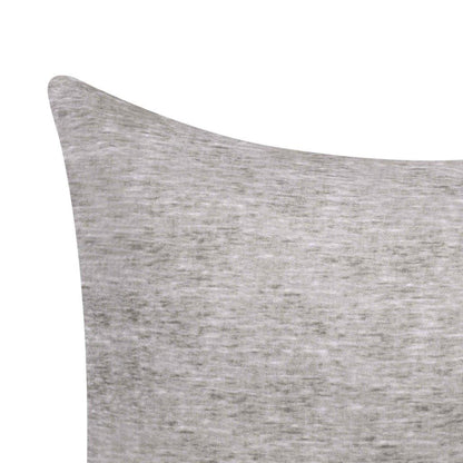 Melange Flannel Cotton Two-Toned Textured Pillowcases Set of 2 - Charcoal