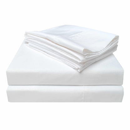 Superior Microfiber Embossed Crocodile Wrinkle-Free Deep Pocket Sheet Set - White