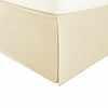 Microfiber Wrinkle-Free Solid 15-Inch Drop Bed Skirt - Beige