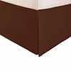 Microfiber Wrinkle-Free Solid 15-Inch Drop Bed Skirt - Mocha