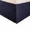 Microfiber Wrinkle-Free Solid 15-Inch Drop Bed Skirt - Navy Blue