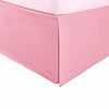 Microfiber Wrinkle-Free Solid 15-Inch Drop Bed Skirt - Pink