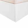 Microfiber Wrinkle-Free Solid 15-Inch Drop Bed Skirt - White