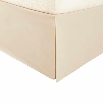 Microfiber Wrinkle-Free Solid 15-Inch Drop Bed Skirt - Tan