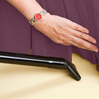 Microfiber Wrinkle-Free Solid 15-Inch Drop Bed Skirt - Plum