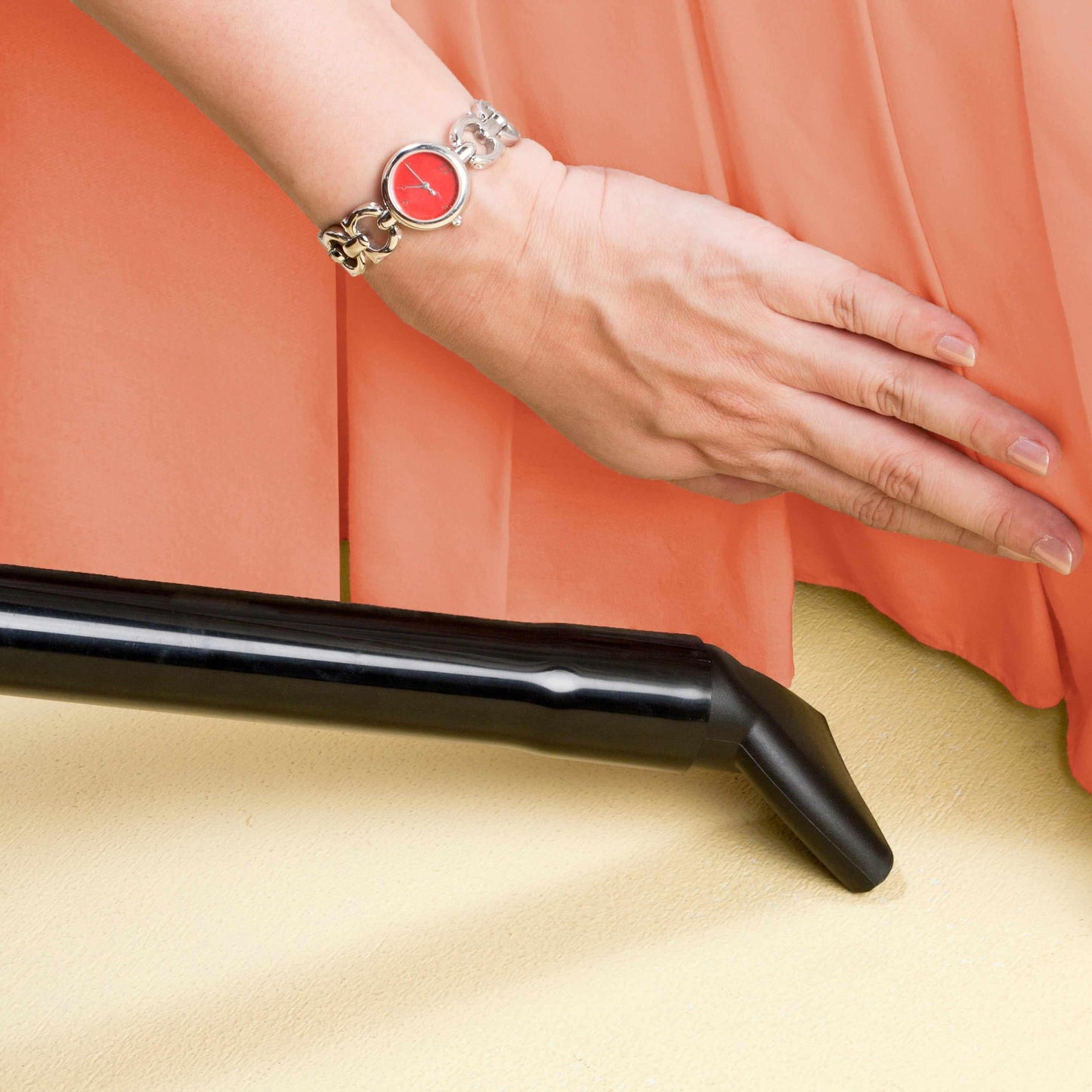 Microfiber Wrinkle-Free Solid 15-Inch Drop Bed Skirt - Coral