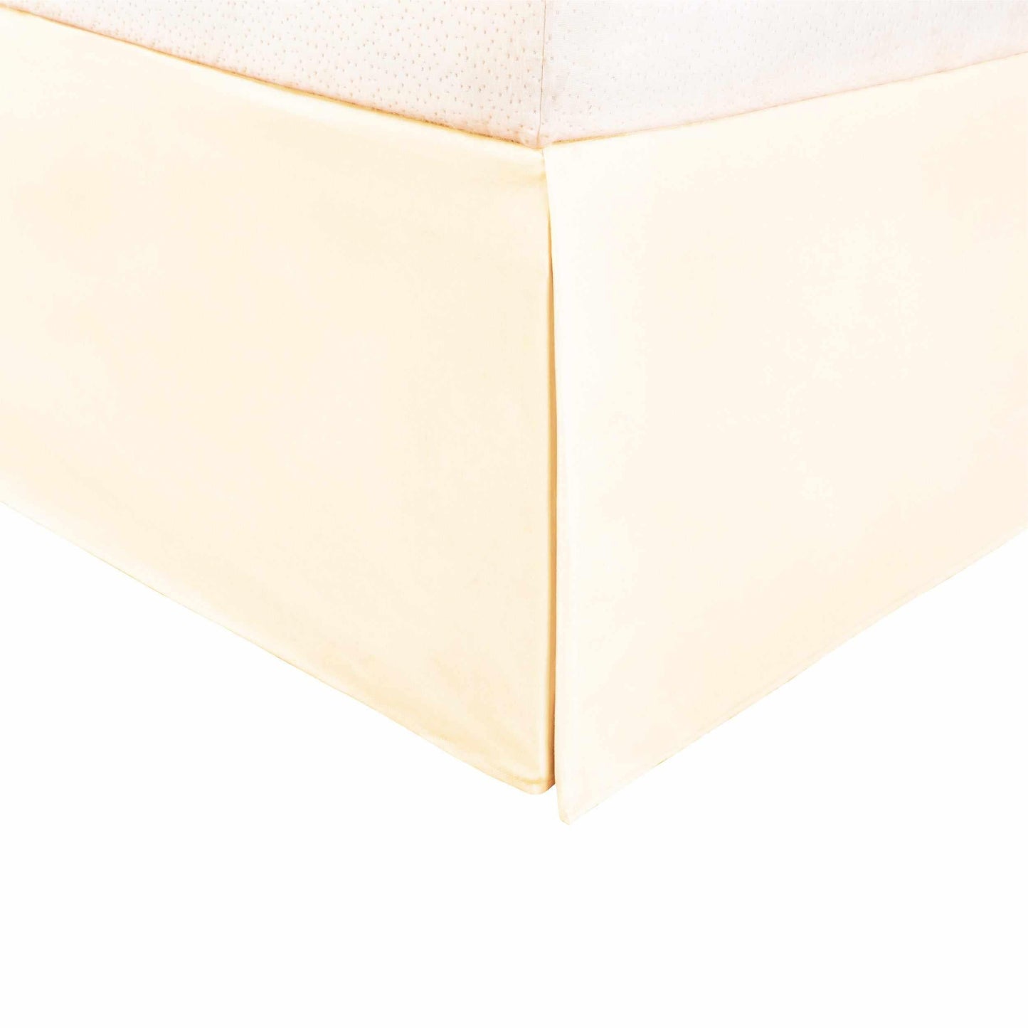 Microfiber Wrinkle-Free Solid 15-Inch Drop Bed Skirt - Ivory
