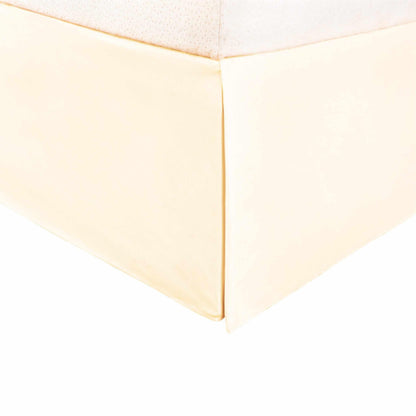 Microfiber Wrinkle-Free Solid 15-Inch Drop Bed Skirt - Ivory