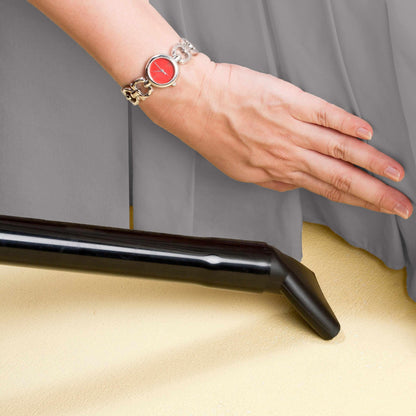 Microfiber Wrinkle-Free Solid 15-Inch Drop Bed Skirt - Silver