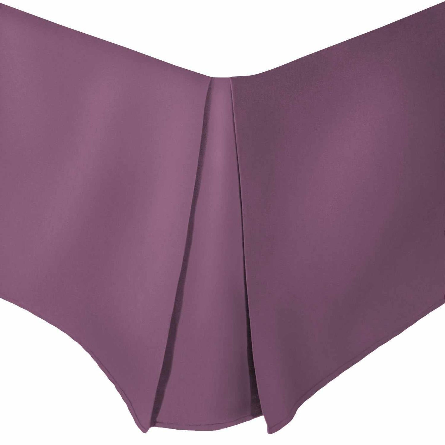 Microfiber Wrinkle-Free Solid 15-Inch Drop Bed Skirt - Plum