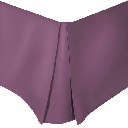 Microfiber Wrinkle-Free Solid 15-Inch Drop Bed Skirt - Plum
