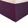 Microfiber Wrinkle-Free Solid 15-Inch Drop Bed Skirt - Plum