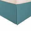 Microfiber Wrinkle-Free Solid 15-Inch Drop Bed Skirt - Teal