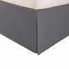 Microfiber Wrinkle-Free Solid 15-Inch Drop Bed Skirt - Silver