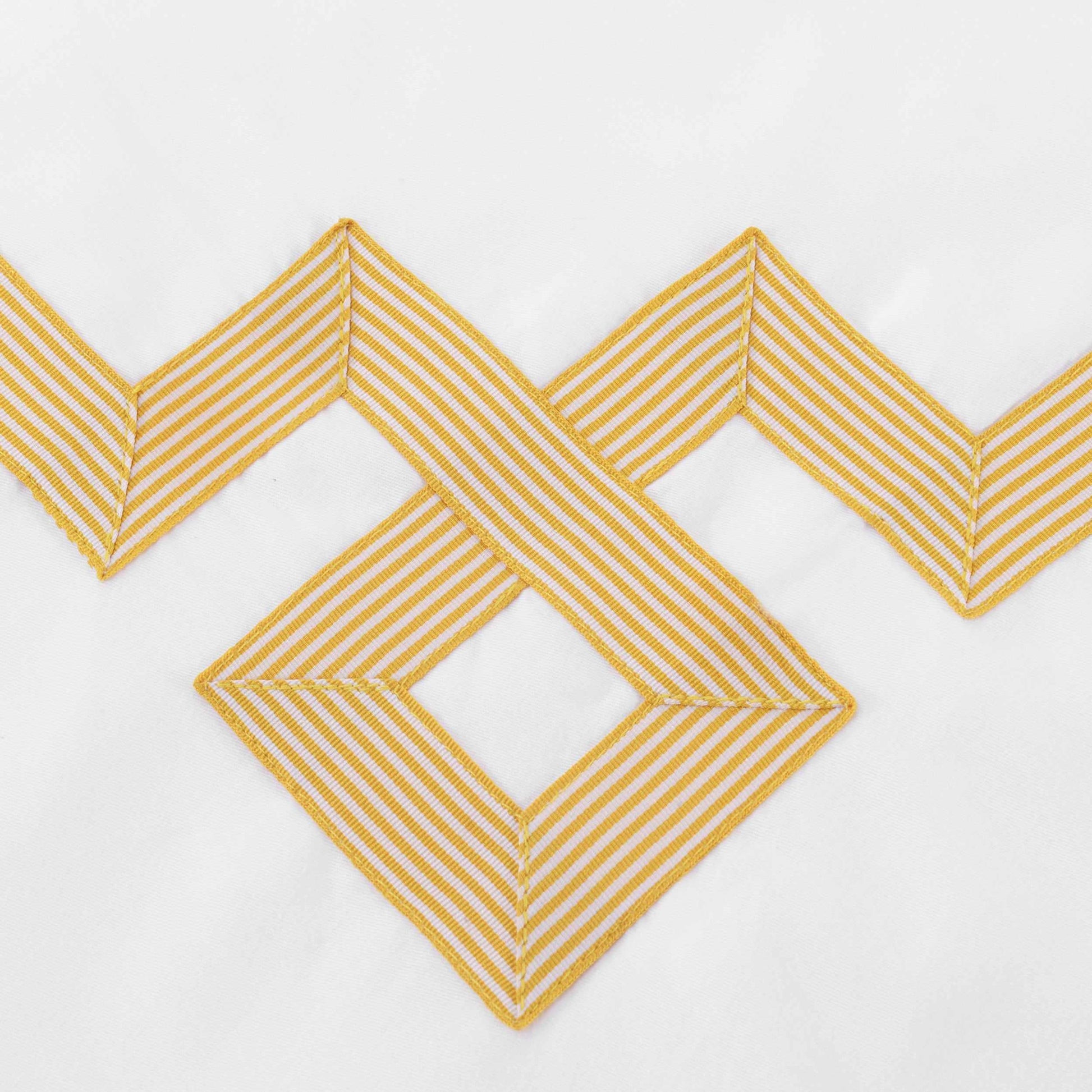  Superior Miller Embroidered Border Cotton Duvet Cover Set -Gold